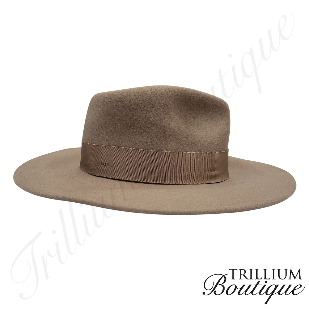 Brixton Hat Joanna Hat Felted 100% Wool Hat Light Tan Medium Outdoor Classic - Picture 8 of 12